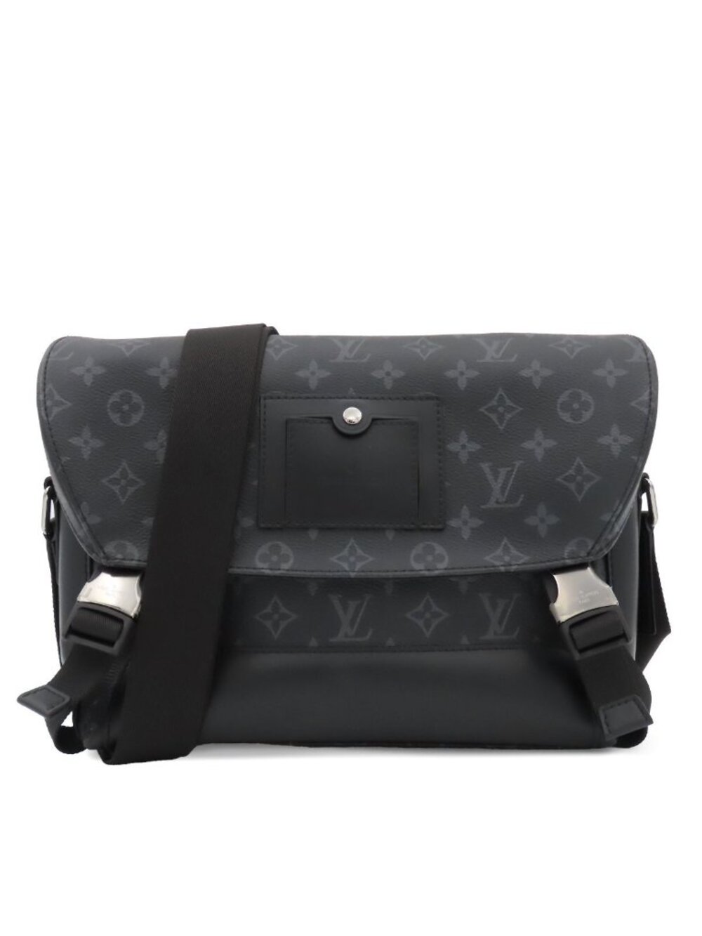 Louis Vuitton Messenger Voyage PM Black Monogram Eclipse Shoulder Bag